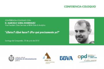 O COETG organiza unha conferencia-coloquio con Marcelo Soria, Vicepresidente de Data Services en BBVA Data & Analytics