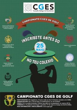 Participa xunto co COETG no Campionato CGES de Golf!