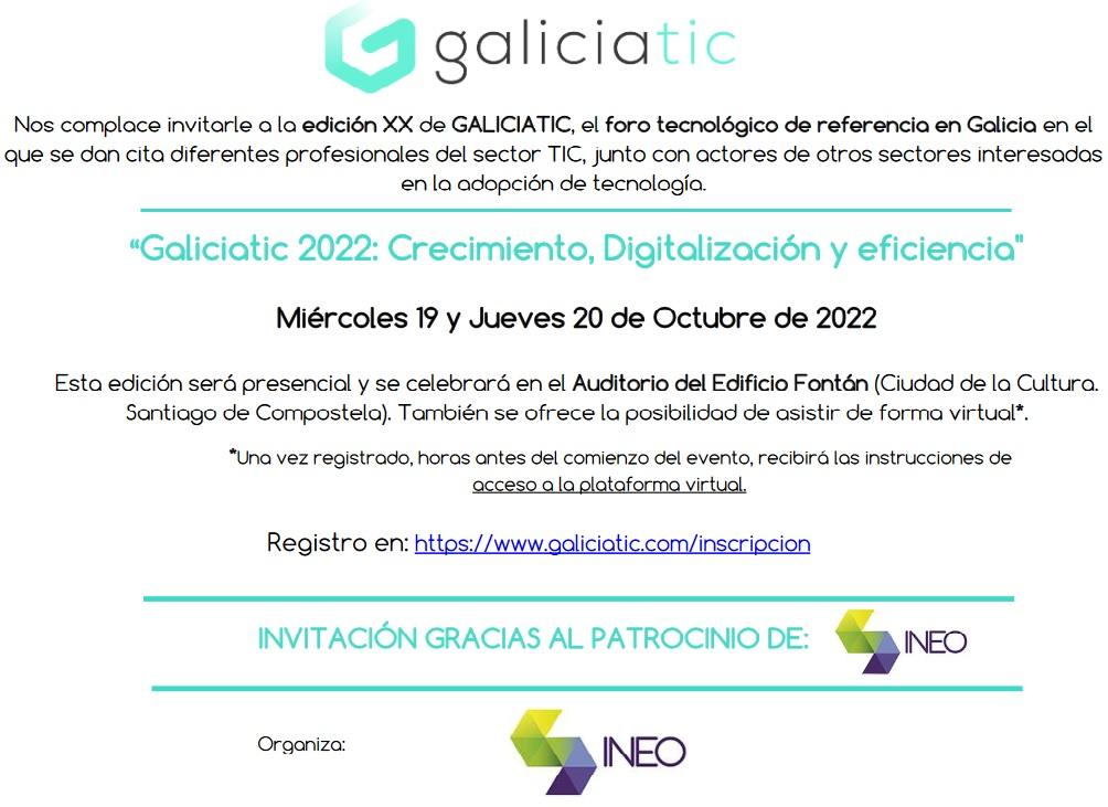 Asiste a GaliciaTIC 