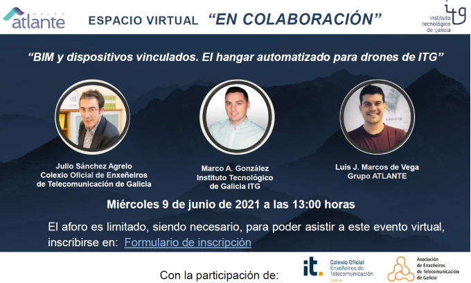 Webinar "BIM e dispositivos vinculados. O hangar automatizado para drones de ITG"